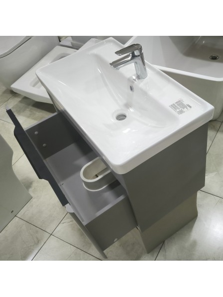 Подвесная тумба Ламис в комплекте с раковиной Selina (700 мм)